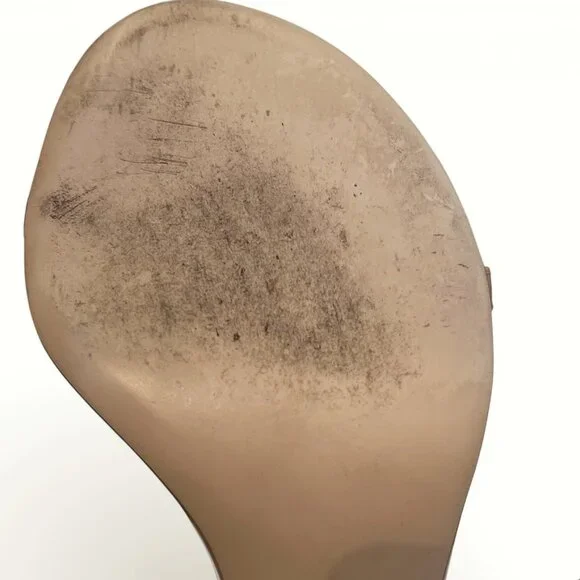 STUART WEITZMAN Nudist 75 Sandals Nude Heel 8.5 w/ Box Dustbag Classic - Picture 7 of 15